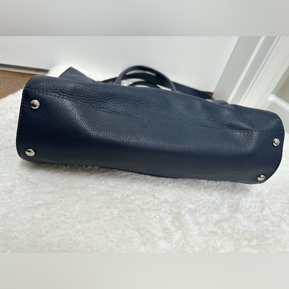 Michael Kors blue leather shoulder satchel - Picture 9 of 10